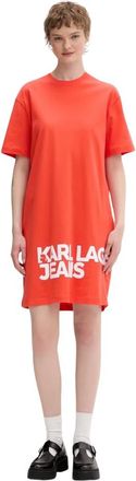 Karl Lagerfeld Vestido Camiseta - Dresses - Mujer - Naranja - XS