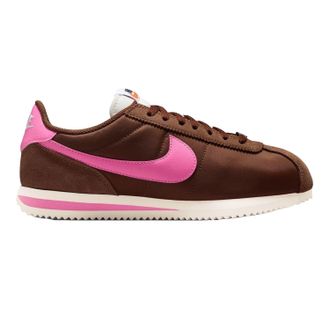 Nike Cortez-su&egrave;de sneakers voor dames (Bruin/roze)