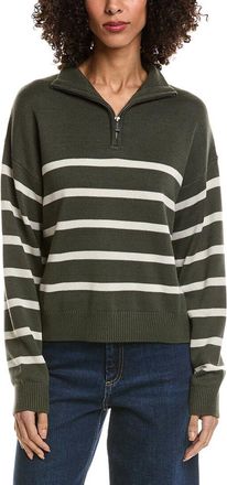 Splendid Georgie Stripe 1/4-Zip Sweater