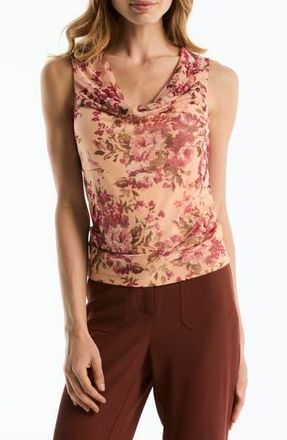 Shelli Segal Cowl Neck Sleeveless Top in Bellini at Nordstrom Rack, Size X-Large