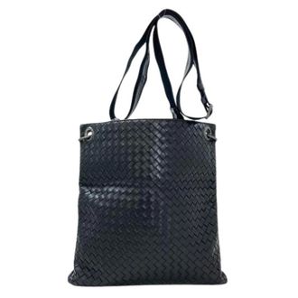 Bottega Veneta Pre-owned Cross Body Bags, female, Black, Size: ONE SIZE Pre-owned Intrecciato Shoulder bag
