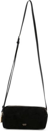 Khaite Tassen, Dames, Zwart, ONE Size, Su&egrave;de, Lina Crossbody