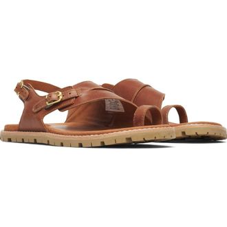 Merrell Haven Toe Loop Sandal in Caramel at Nordstrom, Size 9