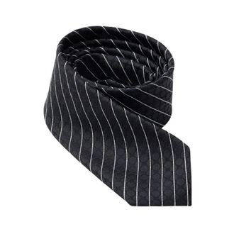 Dolce & Gabbana Corbata de Rayas - Accessories - Hombre - Negro - ONE SIZE