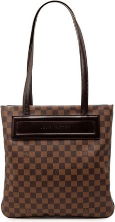 Louis Vuitton Brown Pvc Leather Shoulder Bag Tote Bag (Pre-Owned)