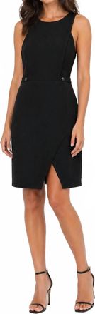 Parker Short Sleeve Cut Out Dress In Black