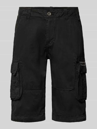 Alpha Industries Alpha Industries Bermudas mit Pattentaschen und Logo-Stitching in Black, Gr&ouml;&szlig;e 31