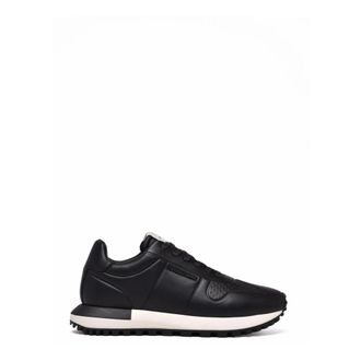 Emporio Armani Sneakers - Heren - Sneakers - Zwart - 43 EU - Leer - Schoenen