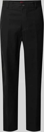 HUGO BOSS Slim Fit Chino aus reiner Baumwolle Modell GENAR in Black, Größe XXL