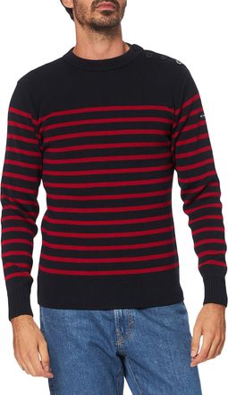 Armor Lux Armor Lux Mens Pull Marin Paimpol Homme Jumper, Multicolour (Navire/Piment I78), XX-Large (Size: 2XL)