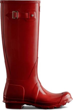 Hunter Original Tall Gloss Gummistiefel f&uuml;r Damen | rot