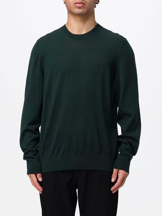 HUGO BOSS Maglia girocollo in pura lana a maniche lunghe