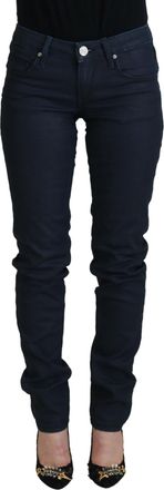 Acht Womens Skinny Jeans Dark Wash - Dark Blue Cotton - Size 26 (Waist)