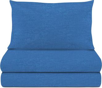 KASANOVA Completo letto 1 piazza e mezza melange blu