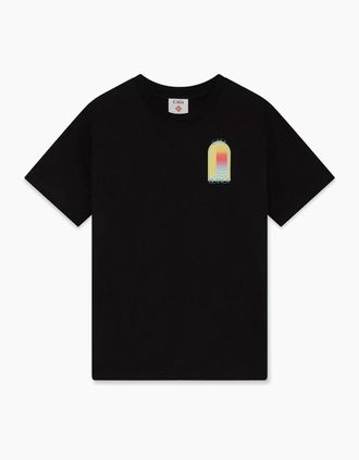 Casablanca Mens Arches T-Shirt Black - Size: 40