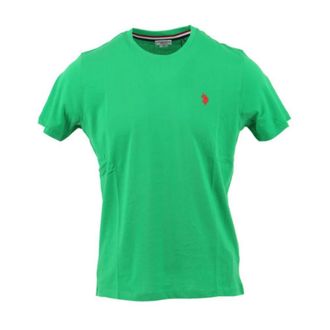U.S.Polo Association U.S. Polo Assn., T-Shirts, male, Green, XL, Green Mens Cotton Logo T-shirt