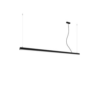 Thoro L&aacute;mpara de techo negro aluminio 3000k alt. 150 cm