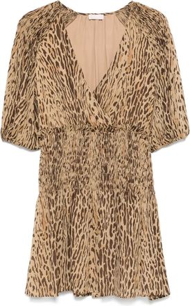 Liu Jo Abito corto con stampa - Marrone