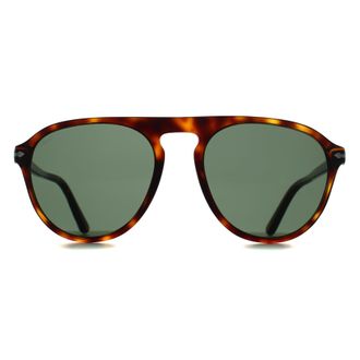 Persol Aviator Unisex Havana Green PO3302S - Brown - One Size