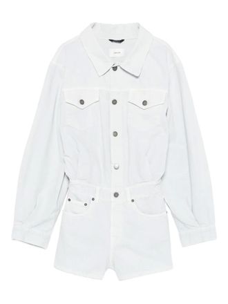 Haikure button-fastening playsuit - Blue