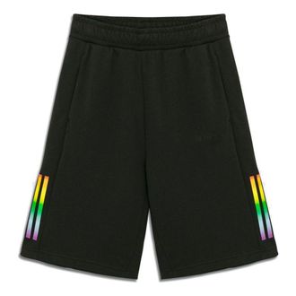adidas neo Pd Short Gradient Stripe sPrinting Width Loose Sport Shorts Mens Black H65027