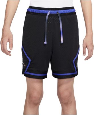 Nike Jordan Mens Air Jordan Stripe Logo Printing Lacing Straight Sports Shorts Black DV9002-010