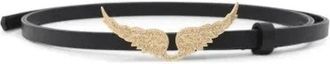 Zadig&Voltaire Accessoires, Dames, Zwart, S, Leer, Rock Belt