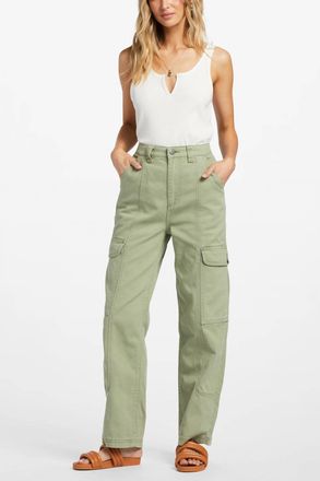 Billabong Wall To Wall Straight Leg Pants In Army