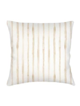 Anaya with Love Riviera Striped Linen Pillow with Down Insert in Beige at Nordstrom, Size 2Ft 0In X 2Ft 0In