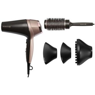 Remington D5706 Estuche De Peinados, Secador De Pelo De Ionizaci&oacute;n Curl Confidence 2200w, Cepillo De 45mm, Parrilla Cer&aacute;mica, Ligero, Silencioso - Remington