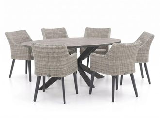 Manifesto Furniture Manifesto Matese/Fidenza ovaal 180cm dining tuinset 7-delig