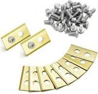 OEM 45 Cuchillas De Titanio, Cuchillas De Repuesto Para El Robot Cortac&eacute;sped Worx Landroid, Cuchillas De Titanio De Alta Calidad De 1 Mm Y Tornillos M&eacute;tri