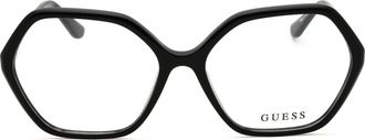 Guess GU50149 Round Acetate Frame Eyeglasses - Black