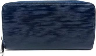 Louis Vuitton Tweedehands leren portemonnees - Dames - Vintage Accessoires - Blauw - ONE Size - Vintage