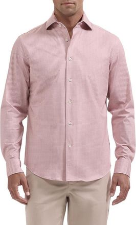 Bugatchi Devon OoohCotton Shirt in Dusty Pink at Nordstrom, Size Xx-Large