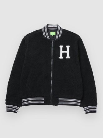 HUF Sherpa Varsity Jacke schwarz
