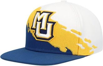 Mitchell & Ness Mens Mitchell & Ness Navy/White Marquette Golden Eagles Paintbrush Snapback Hat at Nordstrom