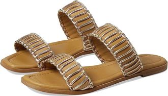 Seychelles Womens Seychelles Meantime Sandals Vacchetta Leather Square Toe Slide HTAT198