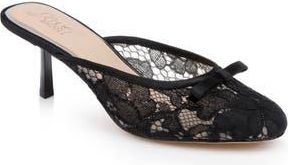 Badgley Mischka Elliot Mule in Black Satin at Nordstrom Rack, Size 6.5