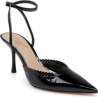Badgley Mischka Brady Faux Leather Pump in Black Patent at Nordstrom, Size 8.5