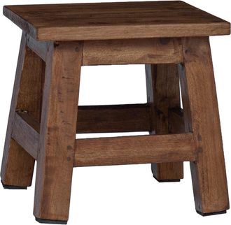 vidaXL Taburete Natural 26 X 26 X 26 Cm Madera De Caoba Vidaxl