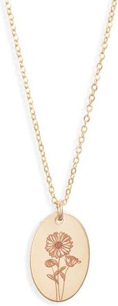 Set & Stones Louise Birth Flower Necklace in Gold/september at Nordstrom