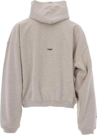 Represent Mens Hooded Sweatshirt Owners Club Cream Marl Cotton Sweatshirts Sweater