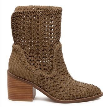 Kelsi Dagger Womens Emery Crochet Boots In Armadillo