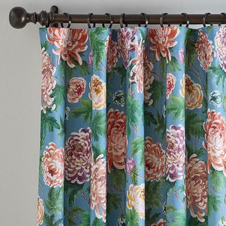 Ballard Designs Alora Floral Drapery Panel - 50W x 108L - Ballard Designs
