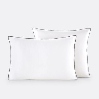 La Redoute Interieurs Kussensloop in gewassen katoensatijn van 118 draden, Victor uni