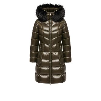 Moncler Moncler Fulmarusse Hooded Down Jacket, Women, Green, Size: 00