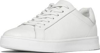 FitFlop Fitflop Rally II Leather Mens Urban White Trainers - Size UK 12