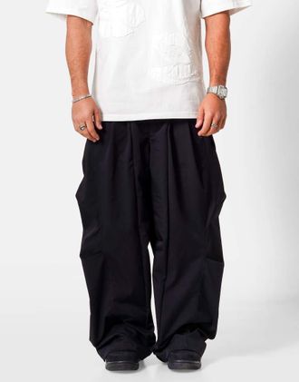 Sixth June Pantaloni parachute a palloncino neri-Nero