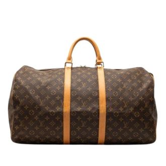 Louis Vuitton Pre-owned Weekend Bags, female, Brown, Size: ONE SIZE Pre-owned Keepall 55